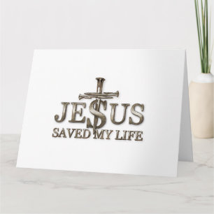 Cartão Jesus Cristo Salvou Meu Presente De Vida Para Mulh