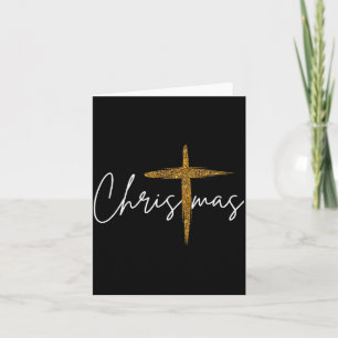 Cartão Jesus Cruz Cristã Feliz Natal Pijamas Família
