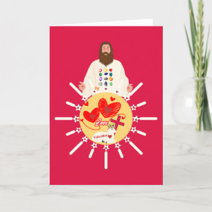 Cartão Jesus Cuida daqueles que o Amam