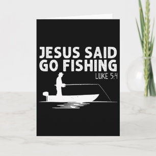 Cartão Jesus Disse Ir Para Pescar Cristo Cristão Pescador