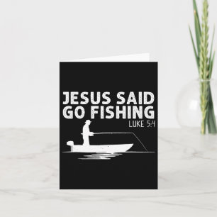 Cartão Jesus disse que iria pescar Cristo cristão pescado