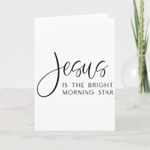 Cartão Jesus É a Estrela Brilhante da Manhã Páscoa Jesus