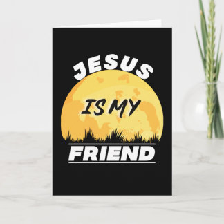 Cartão Jesus é a minha Bíblia de amizade.