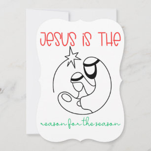 Cartão Jesus é a razão da época do Natal Jesus