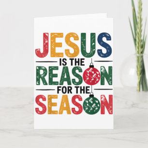 Cartão Jesus É A Razão Da Temporada Cristã Chris