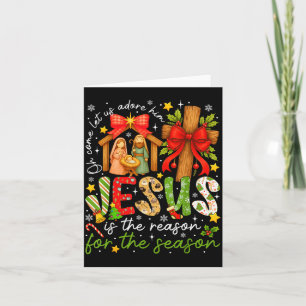 Cartão Jesus É A Razão Da Temporada Cristã Cristã