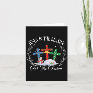 Cartão Jesus É a Razão da Temporada Fé Cristã