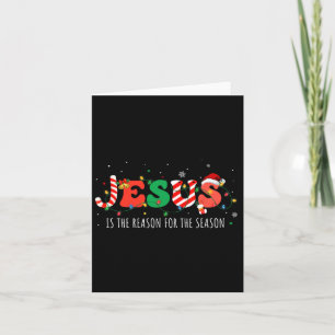 Cartão Jesus É a Razão da Temporada Fé Cristã