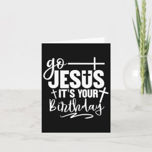 Cartão Jesus, é a sua festa de Natal de aniversário