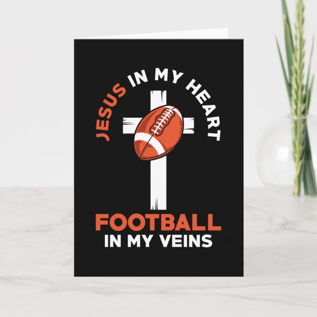 Cartão Jesus E Futebol Christian Dizendo (Frente)