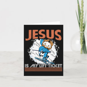 Cartão Jesus É Meu Bilhete De Elevador Esportes De Invern