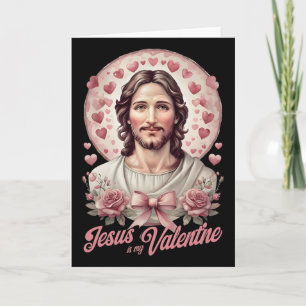 Cartão Jesus É Meu Dia Dos Namorados Coquette Laço Cruz F