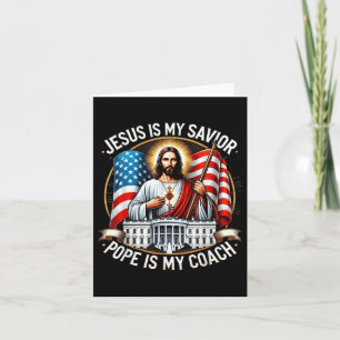 Cartão Jesus é meu pai salvador é minha eleição de treina