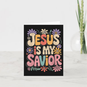 Cartão Jesus é meu salvador meu Deus meu rei meu senhor c