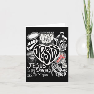 Cartão Jesus É O Caminho Versículo Bíblico Cristão Fé De