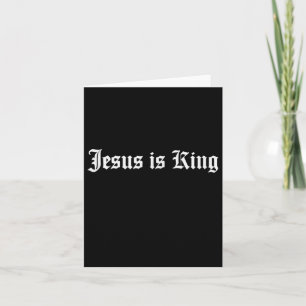 Cartão Jesus é o rei Christian Streetwear
