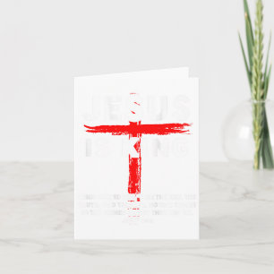 Cartão Jesus É Rei Homens Mulheres Cruz Cristã Menino Cri