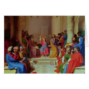 Cartão Jesus entre os doutores, 1862