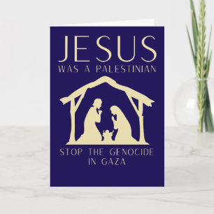 Cartão Jesus Era Um Natal Palestino Gaza