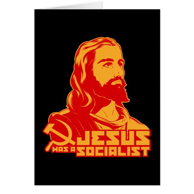 Cartão Jesus era um socialista (Frente)