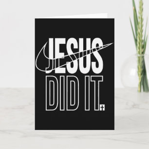 Cartão Jesus Fez Ele Ressuscitou Cruz Cristã Religiosa