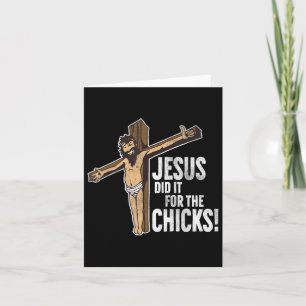 Cartão Jesus Fez Por Causa Das Garotas Cruz Cristã