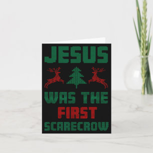 Cartão Jesus Foi o Primeiro Estilo de Suéter Feio Ecrow