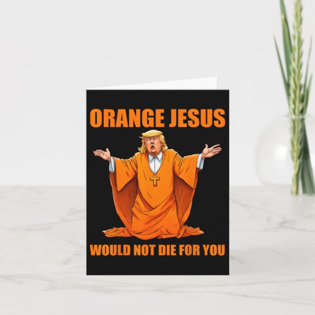 Cartão Jesus Funny Trump 2 (Frente)
