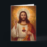 Cartão Jesus Greeting Card<br><div class="desc">Jesus Christ Greeting Card...  Add Your Own Message Inside!</div>