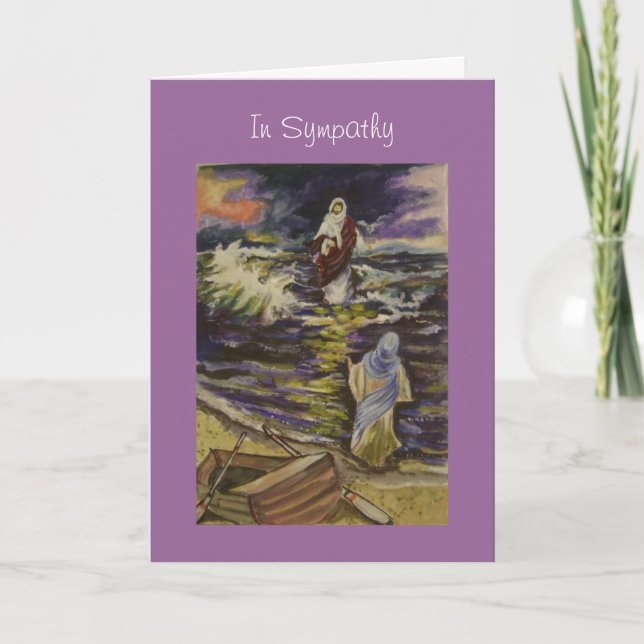 Cartão Jesus in the midst of our storms (Frente)