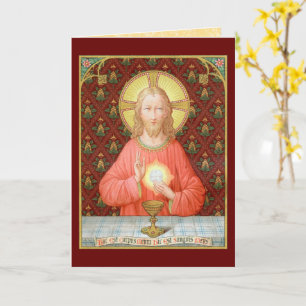 Cartão Jesus Institui a Sagrada Comunhão (SAU 045)