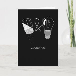 Cartão Jesus Matthew 5 13-14 Sermon on the Mount