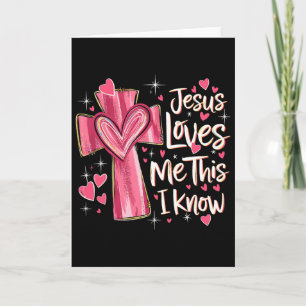 Cartão Jesus Me Ama, Isso Eu Sei Deus Religioso Cristão