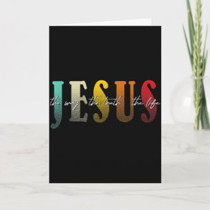 Cartão Jesus O Caminho A Verdade A Vida Fé Cristã 