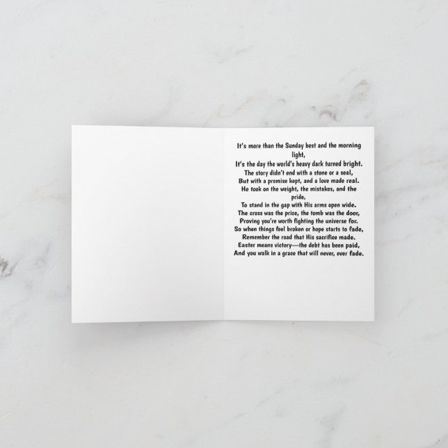 Cartão Jesus Pagou (Interior)