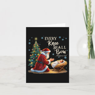 Cartão Jesus Papai noel Natal Natal Natal Todos os Knee S