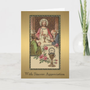 Cartão Jesus Sacerdote no Último Cais Católico