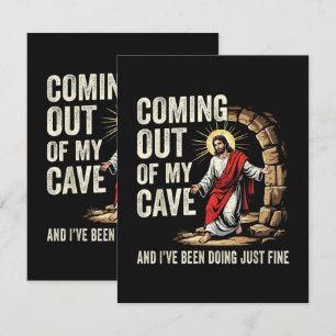 Cartão Jesus Saindo Da Minha Caverna
