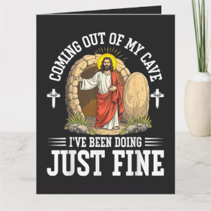 Cartão Jesus Saindo Da Minha Caverna