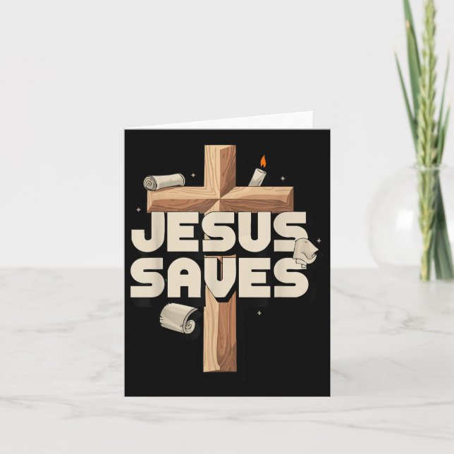 Cartão Jesus Salva (Frente)