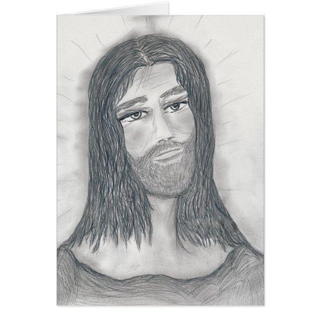 Cartão Jesus sereno (Frente)