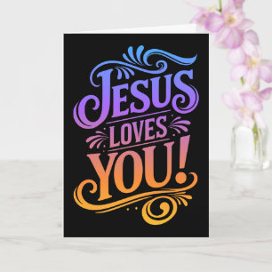 CARTÃO JESUS TE AMA!