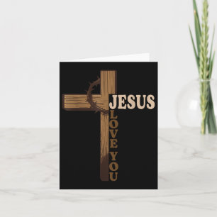 Cartão Jesus Te Ama Cristo Cruz Deus Fé Bíblia Pra
