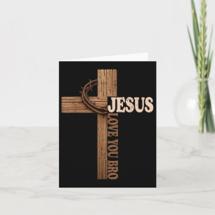 Cartão Jesus Te Ama Irmão Cruzar A Fé Cristã Deus