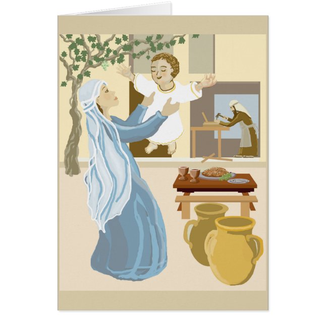 Cartão Jesus, toda a nossa alegria e bênçãos (Frente)