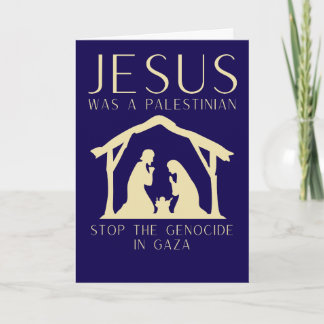 Cartão Jesus Was A Palestinian Christmas Gaza 