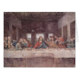 Cartão Jesus "Yeshua" O Último Jantar, Leonardo da Vinci