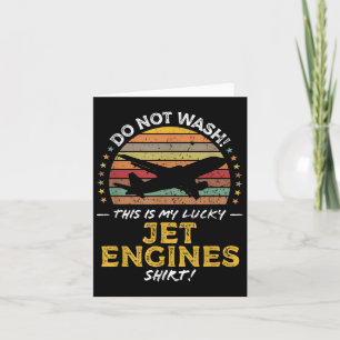 Cartão Jet Engines Aviões Funny Cote Gráfico