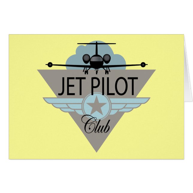 Cartão Jet Pilot Club (Frente Horizontal)