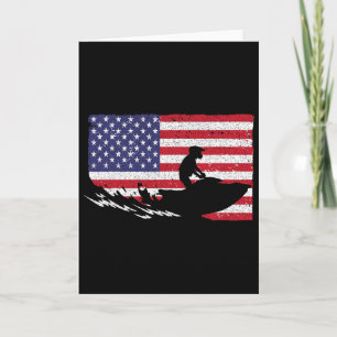 Cartão Jet Ski Legal Para Homens Mulheres Esquiadores Ban